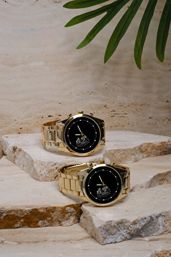 STONY Lion Figured Couple Couple Couple Watch, Men and Women Wrist Watch, Dear Special, Name and Date Can Be Written