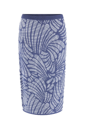 Guess FUSTA POSIE JACQUARD fusta dama albastra