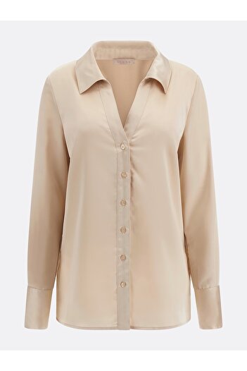 Guess LS FLORIANE SHIRT women's shirt beige