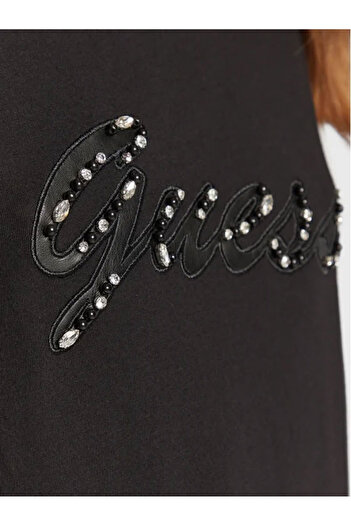Guess GUESS SS CN NICHITA TEE women's t-shirt, black
