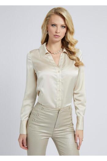 Guess LS FLORIANE SHIRT women's shirt beige