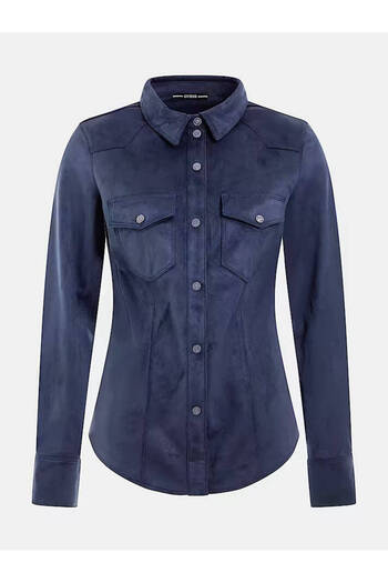 Guess NEW LS DAISY SHIRT cămașă de damă albastră