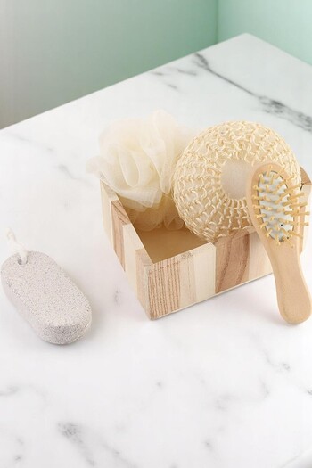 safestore Heart Shaped Comb Sponge Set Facial Head Cleaning Skin Care Spa Bath Set Baby Care Set