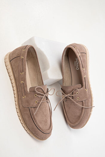 SOHO Damen-Loafer-Schuhe aus Nerz-Wildleder 20572