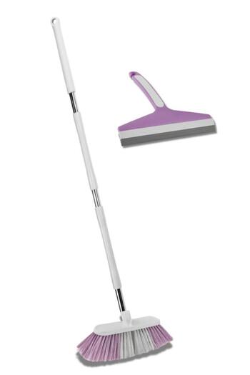 Flora Saplı Oto Fırçası 3'lü Set, Araba Otomobil Yıkama Seti, 3 Parçalı Sap + Oto Fırça + Camsil