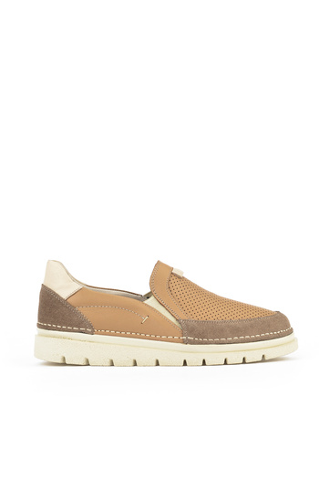 Ziya Women's Genuine Leather Shoes 1511035 Z6205 Tan