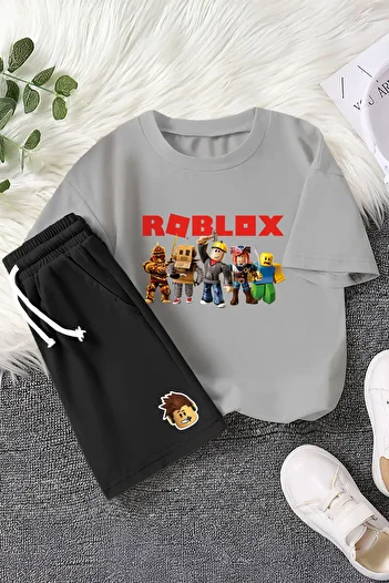MYADA Premium Fun Roblox Printed Colorful 2-Piece Children's Set 23407
