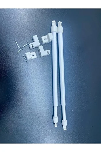 Şahinsoy perde White Briz Curtain Rod (Butterfly Curtain Rod) 50-70cm