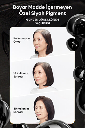 Kundal Beyazlayan ve Dökülen Saçlara Özel Bakım Sunan Siyah Şampuan KUNDAL The Real Black Shampoo 500ml