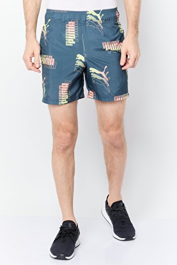 Puma Men Regular Fit Training Shorts, Dark Slate