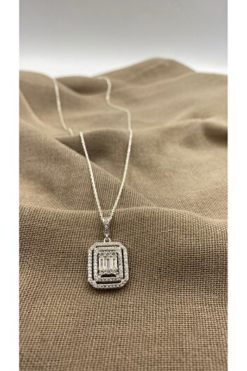 SURA SILVER BAGET MODEL 925 AYAR GÜMÜŞ SET (KOLYE,KÜPE VE AYARLANABİLİR YÜZÜK)