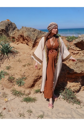 Su Koleksiyon Beige Tarsus Kaftan Shoes