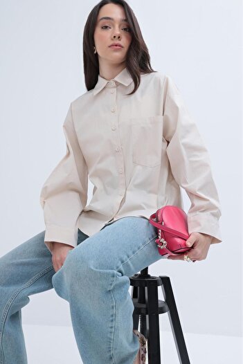 ALLDAY Poplin Women's Shirt with Pockets X51309A0