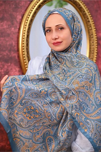 İpekhan Esinas -2025 New - Ethnic Pattern Imported Voile Silk Shawl-10000