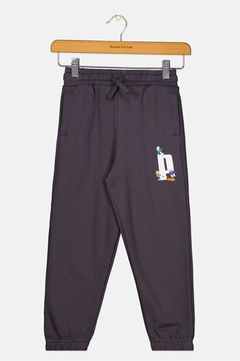 Puma x The Smurfs Kids Boy Graphic Print Outdoor Sweatpants, Dark Coal