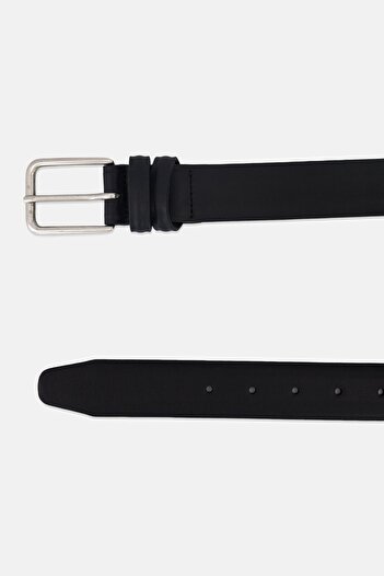 Dockers Men Plain Leather Belt, Black
