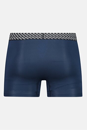 Tommy John Men 2 Pieces 8 Inseam Brand Logo Boxer Briefs, Navy