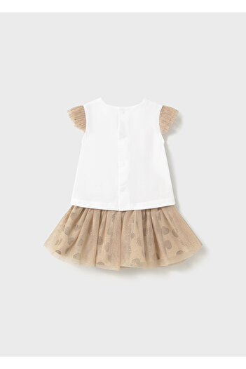 MAYORAL Newborn Baby Girl Kids Tulle Skirt and T-Shirt Set