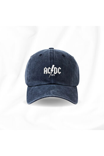 Touz Moda Вінтажна унісекс-кепка з принтом AC/DC, що можна прати