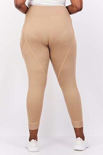 Puma Women Tight Fit Training Leggings, Dark Beige
