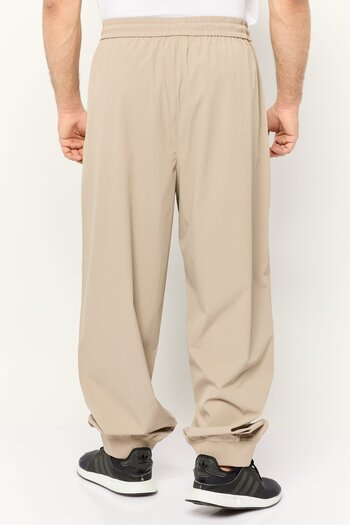 Esprit Men Regular Fit Embroidered Logo Jogger Pants, Taupe