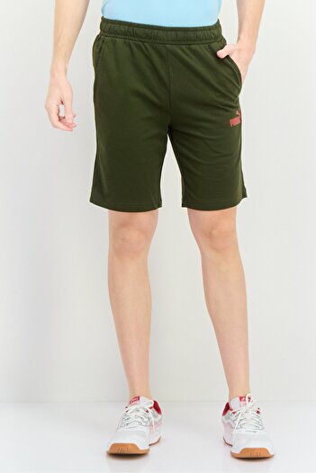 Puma Men Sportswear Fit Drawstring Outdoor Shorts, Green