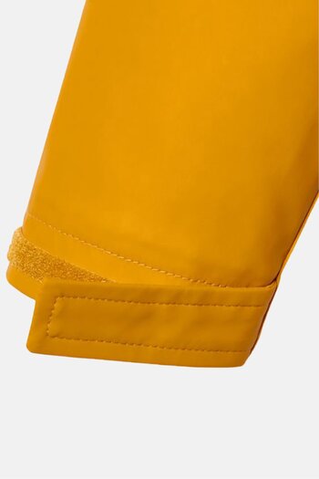 Tchibo Kids Girl Hooded Solid Long Sleeve Rain Jacket, Yellow