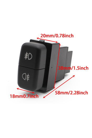 Choice 20 مم × 38 مم ضوء LED أحمر سيارة مفتاح مزدوج مفتاح قفل ضوء الضباب لميتسوبيشي باجيرو تريتون...