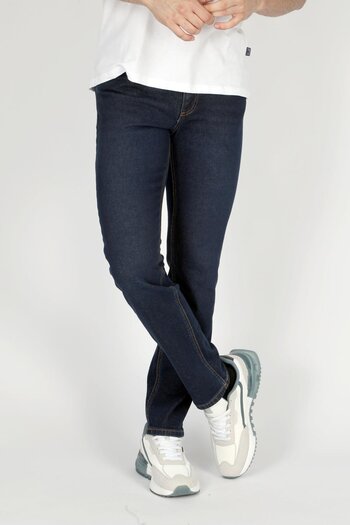 Lee Cooper Marco Erkek Slim Straight Fit Koyu Mavi Jean Pantolon