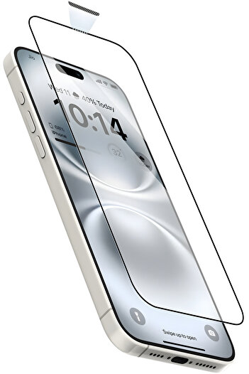 Fibaks Apple iPhone 16 Pro Max - Compatible Tampered Unbreakable Glass Screen Protector