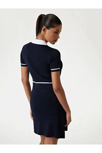 Guess Ss Sweater Dress Women's Navy Blue Active Knitwear Dress V5Gk00Z3D60-A71W