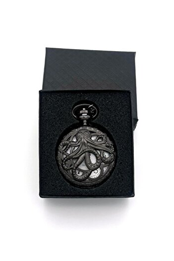 valkyrie Vintage Boxed Octopus Motif Retro Chain Pocket Watch