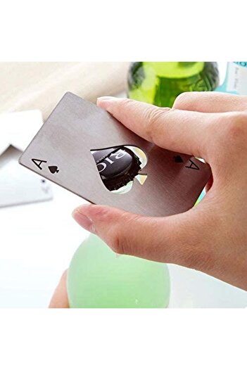valkyrie Poker Card Match Ace Stainless Steel Bottle Opener