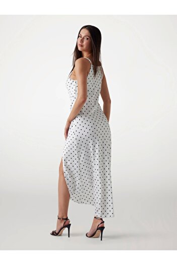 Guess SL CEMONA SLIP DRESS Γυναικείο Λευκό Φόρεμα W5PK2EWI380-F0YX