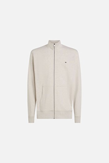Tommy Hilfiger ESSENTIAL TERRY ZT STAND COLLAR Erkek krem Ceket MW0MW38084HGF