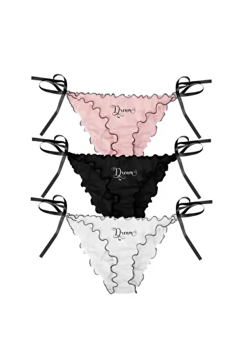 Tatty Underwear Frilly 3-Piece Panties