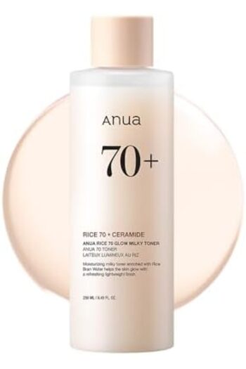 ANUA Rice Toner 70+ with Milky Formula for Radiy Anuaant Skin b
