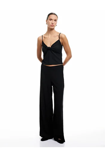 Koton Sleeveless Knot Detail Thin Strap Blouse