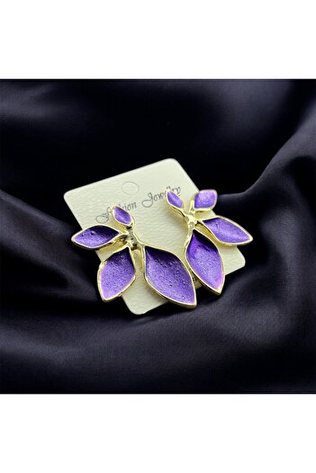 Candy Colorful Leaf Earrings