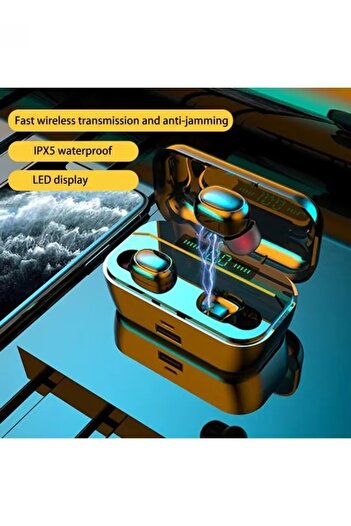 COOYA Wireless Bluetooth, Rechargeable Waterproof Powerful Surround Stereo Bass, Passive Noise Cancelling