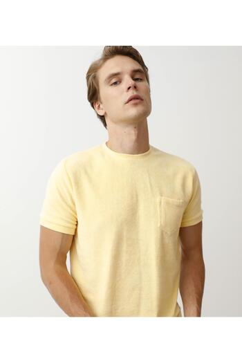 Nors Crew Neck Towel Fabric Men's T-Shirt