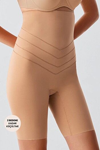 C&City High Waist Laser Cut Boxer Corset 9604
