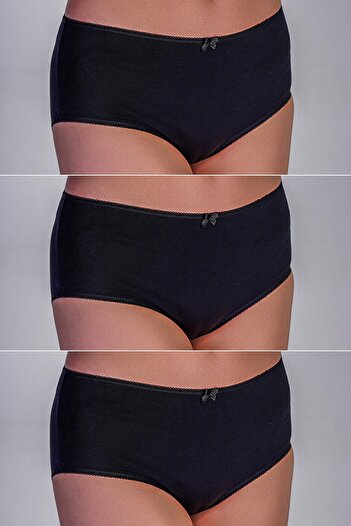 C&City Cotton 3-Pack Slime Panties 5003 Black