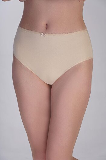 C&City 3'lü Paket Yüksek Bel Bikini Külot 5002 Çok Renkli