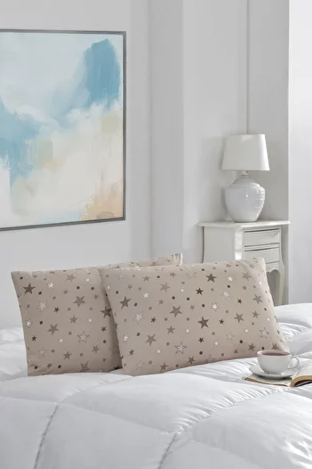 MARLA HOME Μαξιλαροθήκη 2 τεμαχίων |   Με φερμουάρ |   Βαμβάκι |   50x70 εκ