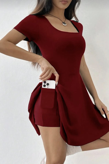 missamour Women's Summer U-Neck Low Top Shorts Oyho Dress