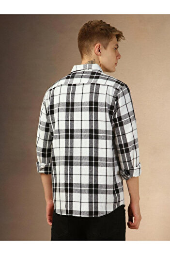 Dennis Lingo By Styli Checked Long Sleeves Casual Shirt