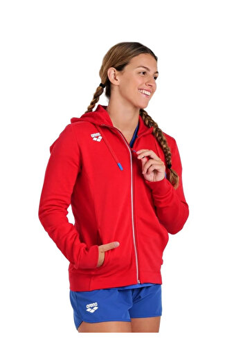 ARENA Womens Team Hooded Jacket Panel Kadın Kapüşonlu Sweatshirt