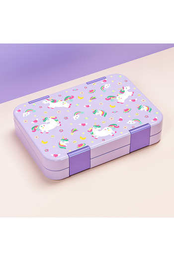 Choice 2 5 Purple Print 1100ml Lunch Box Microwavable Bento Box Halloween Interlayer Leakproof Storage Box
