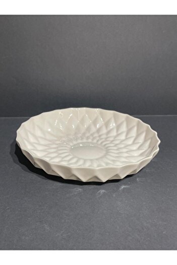 PİNK DESİGN KİTCHEN 20 cm Crystal Ceramic Plate Presentation Bowl